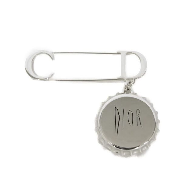 Dior Logo Bottle Cap Brooch